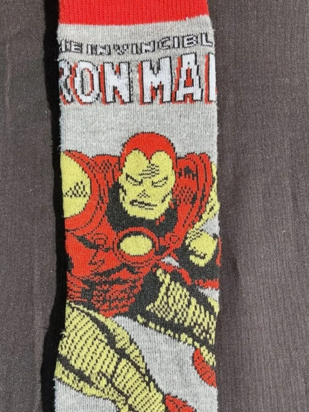 Marvel's The Invincible Iron Man Calf Socks Unisex